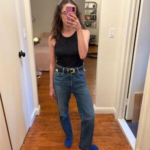 NWT Re/Done 70s Stove Pipe Jeans